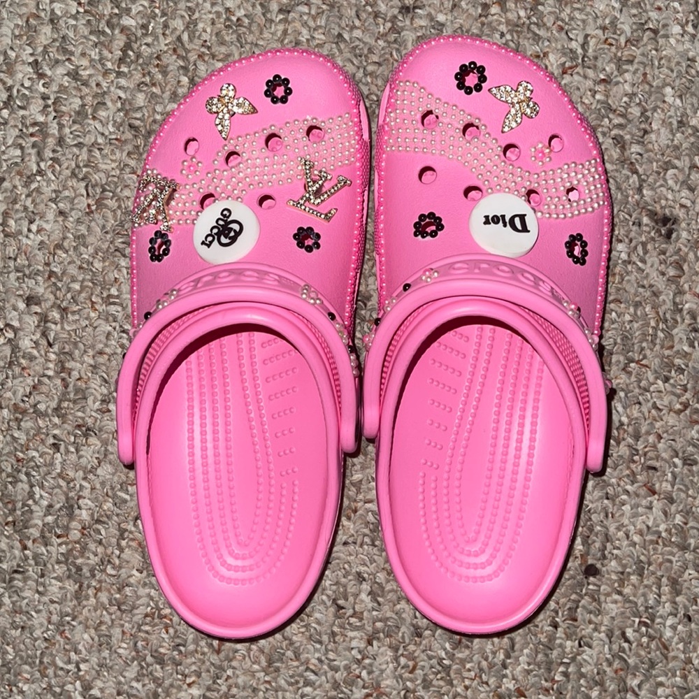 Pink Crocs ( custom )